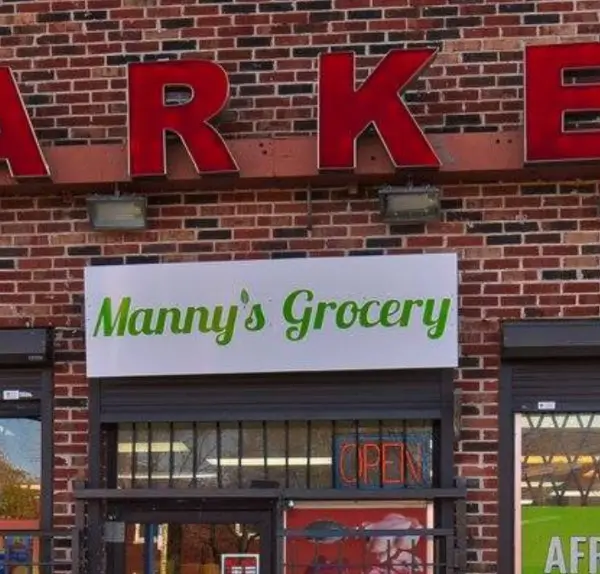 front of store manny's grocery
